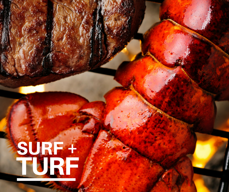 Surf and turf photo for father's day
