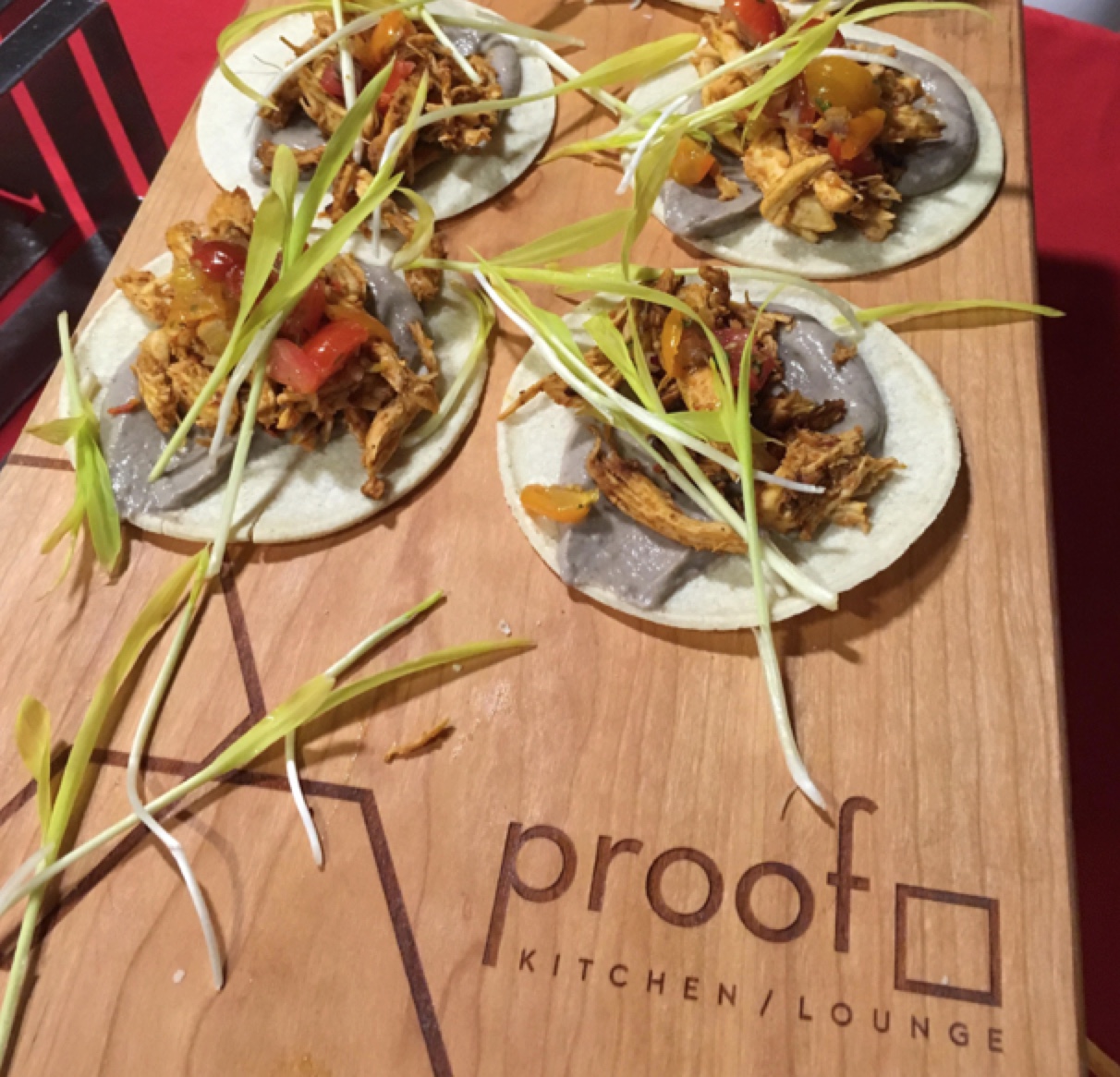 Proof Chicken Tinga Taco at Tacofest