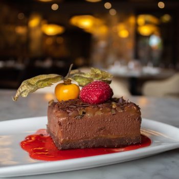 Turtle Torte dessert at Proof Kitchen + Lounge in Waterloo Ontario
