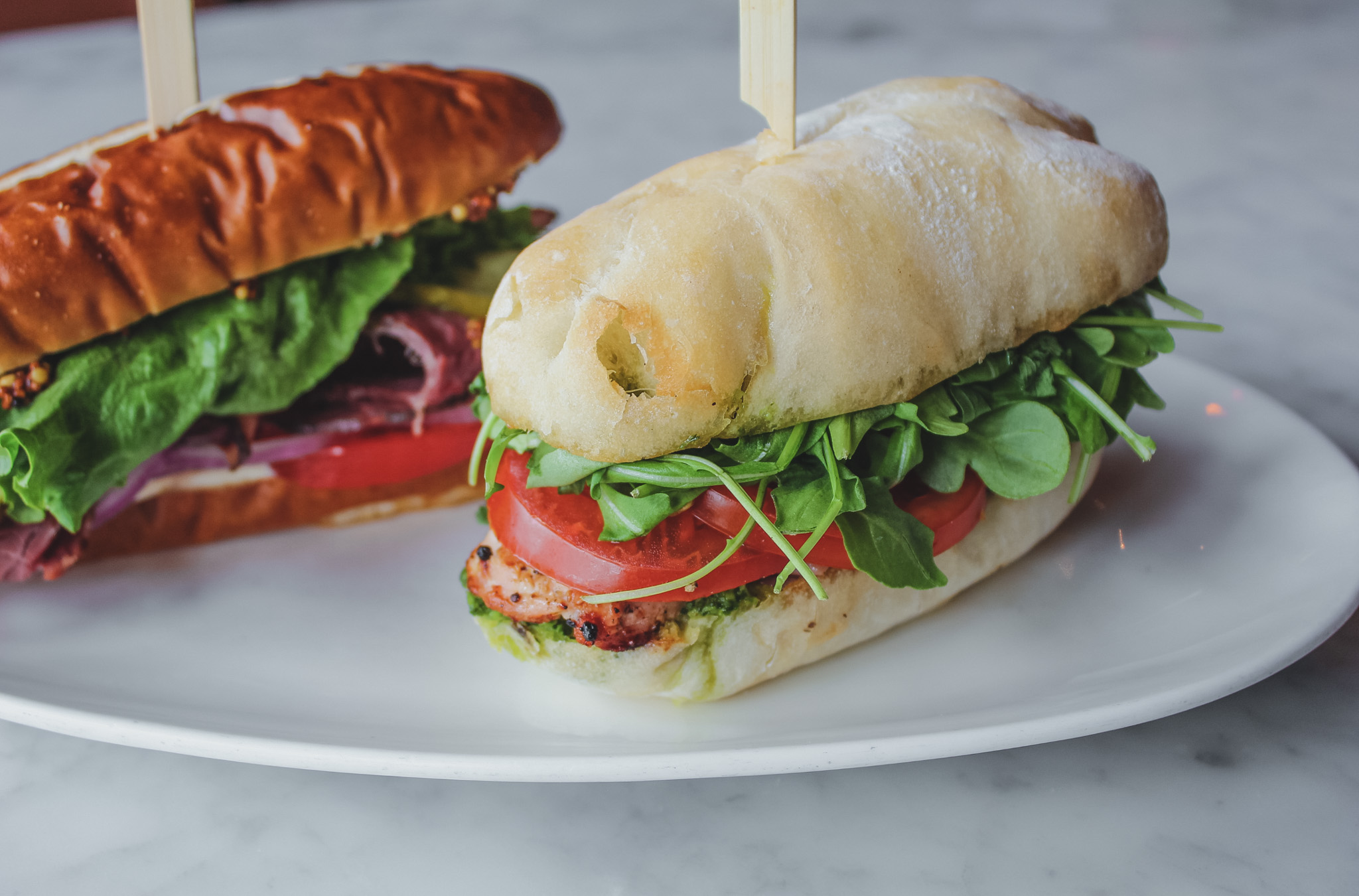 Sandwiches available for catering from Proof Kitchen + Lounge in Waterloo Ontario