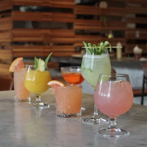 Signature cocktails at Proof Kitchen + Lounge in Waterloo Ontario